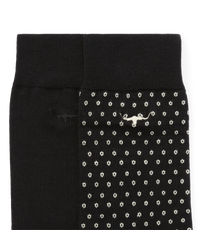 Nelson Polka Dot 2Pkt - Blk/Cream