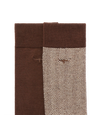 Nelson Herringbone Sock 2 Pkt - Hot Fudge
