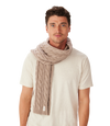 Highland cable wool Scarf