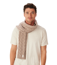 Highland cable wool Scarf