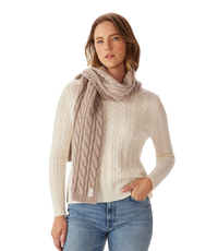Highland cable wool Scarf