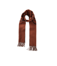 Script Jacquard Wool Scarf