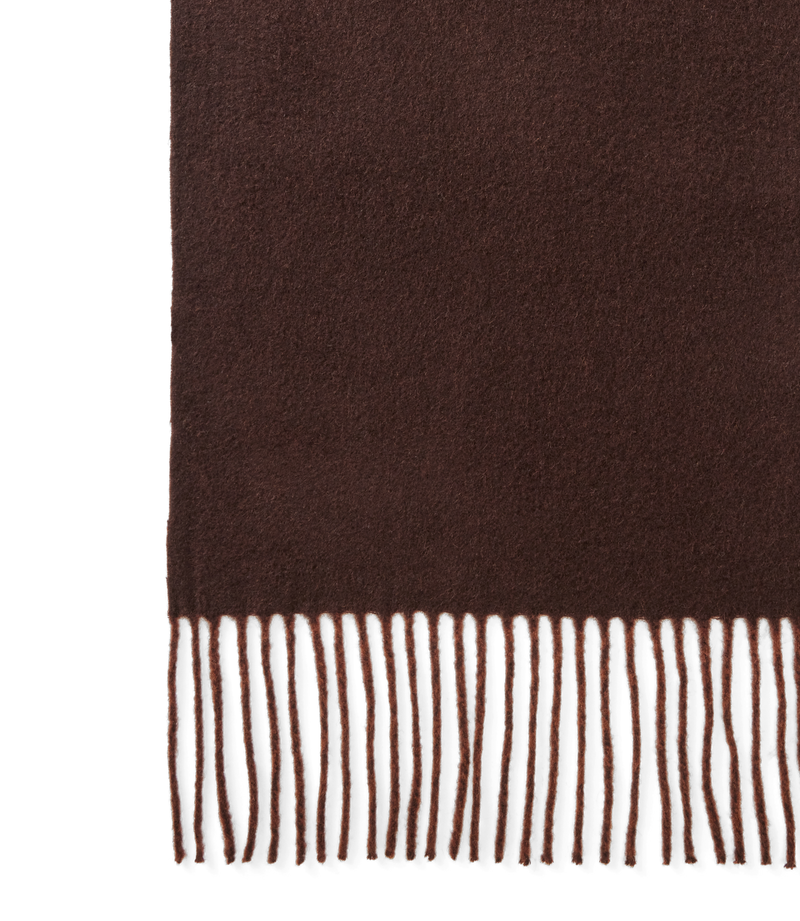 Script Jacquard Wool Scarf