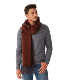 Script Jacquard Wool Scarf