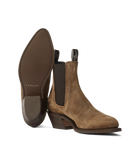 Edna Boot - Almond Waxed Suede