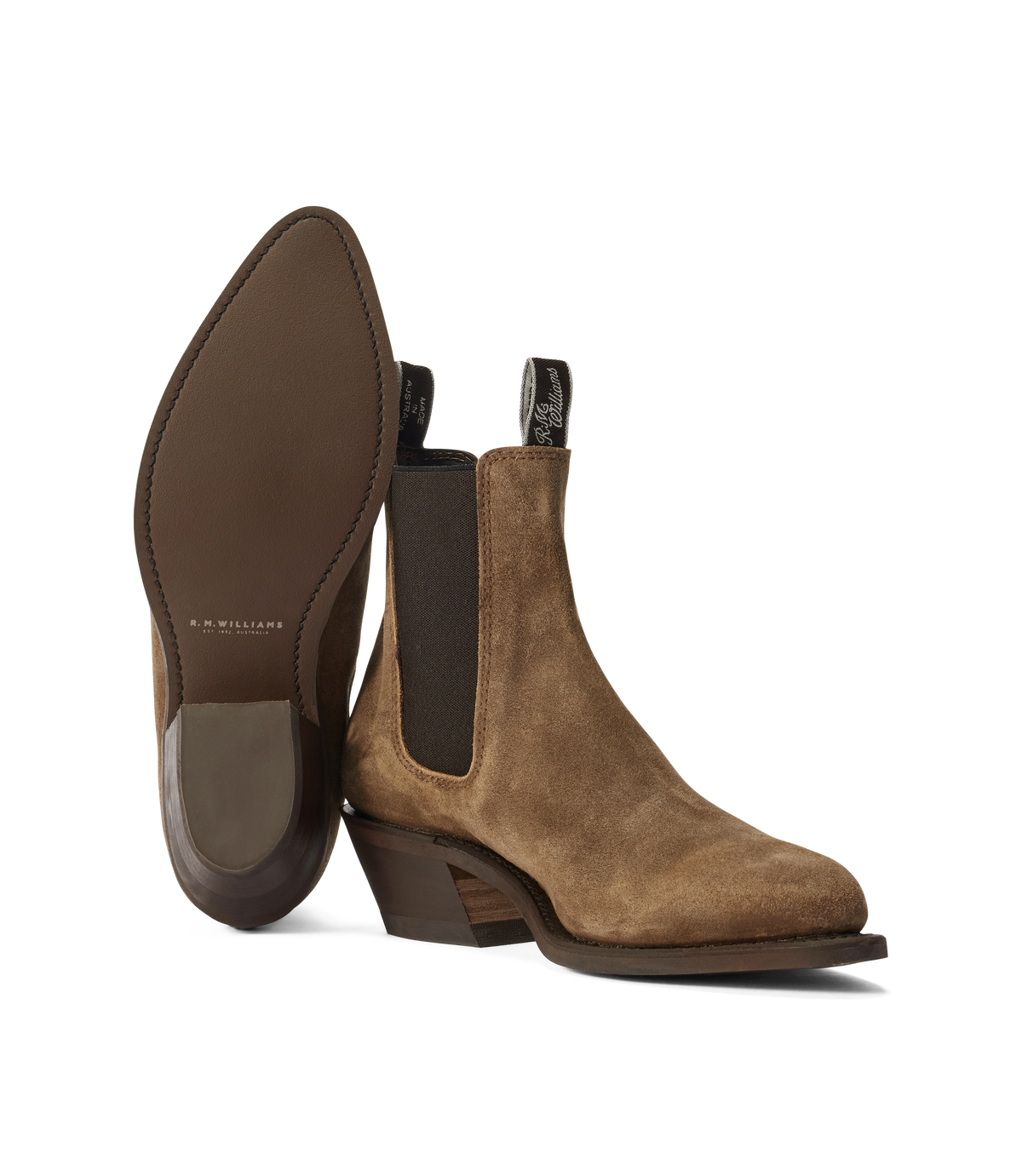 Edna Boot - Almond Waxed Suede