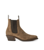 Edna Boot - Almond Waxed Suede