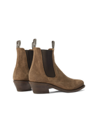 Edna Boot - Almond Waxed Suede