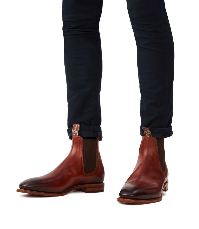 Burnished Craftsman boot - Cognac