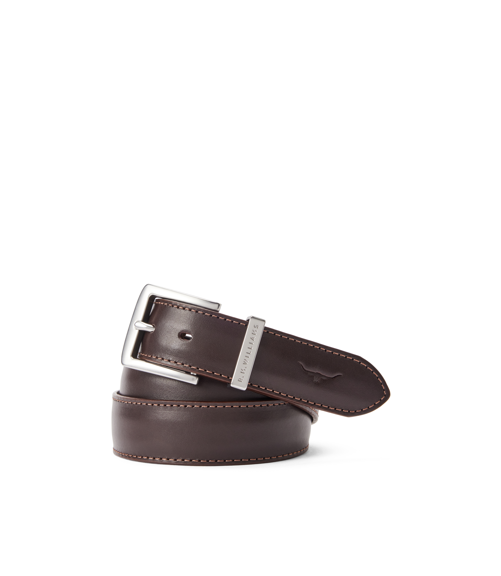 Howe Stitched Belt - Chestnut