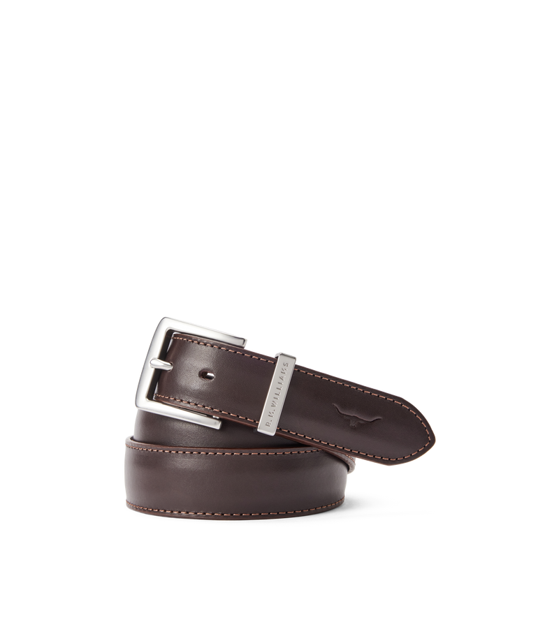 Howe Stitched Belt - Chestnut