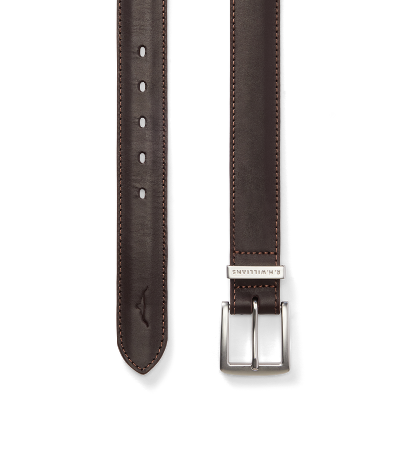 Howe Stitched Belt - Chestnut