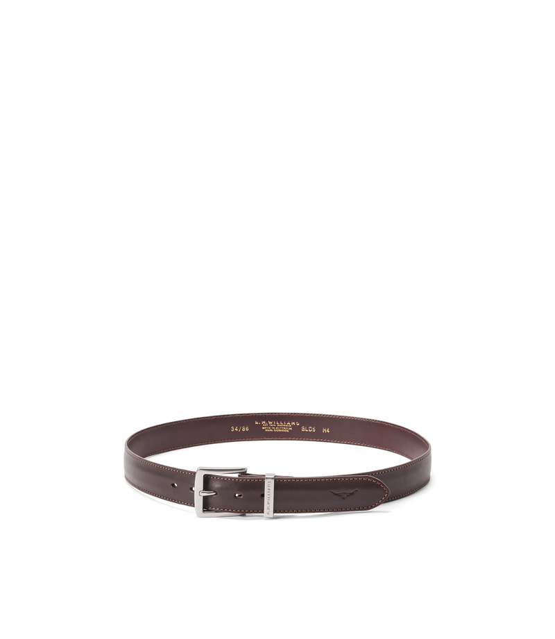 Howe Stitched Belt - Chestnut