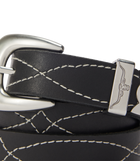 Cate Stitched Belt - Black