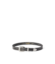 Cate Stitched Belt - Black
