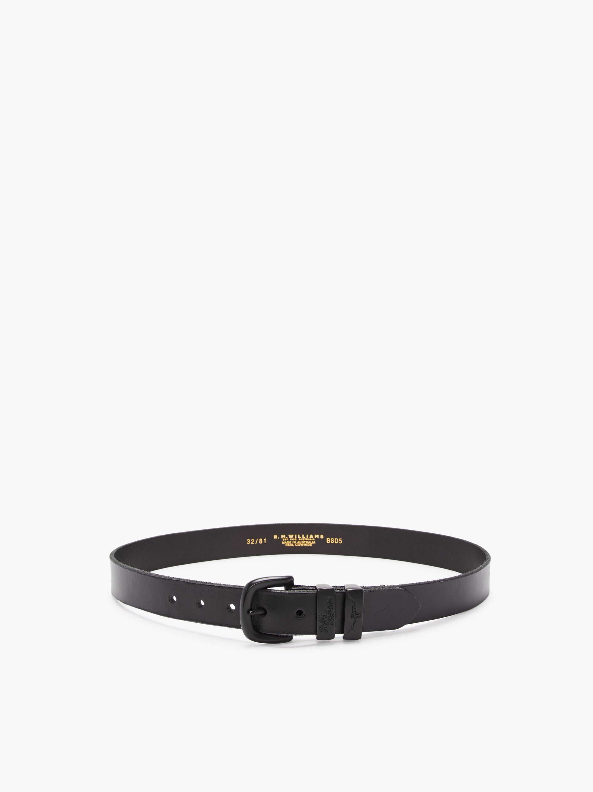 Slim Drover Belt - Black - BSD5