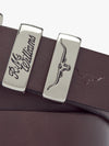 1 1/4 3 Piece Solid Hide Belt - Chestnut