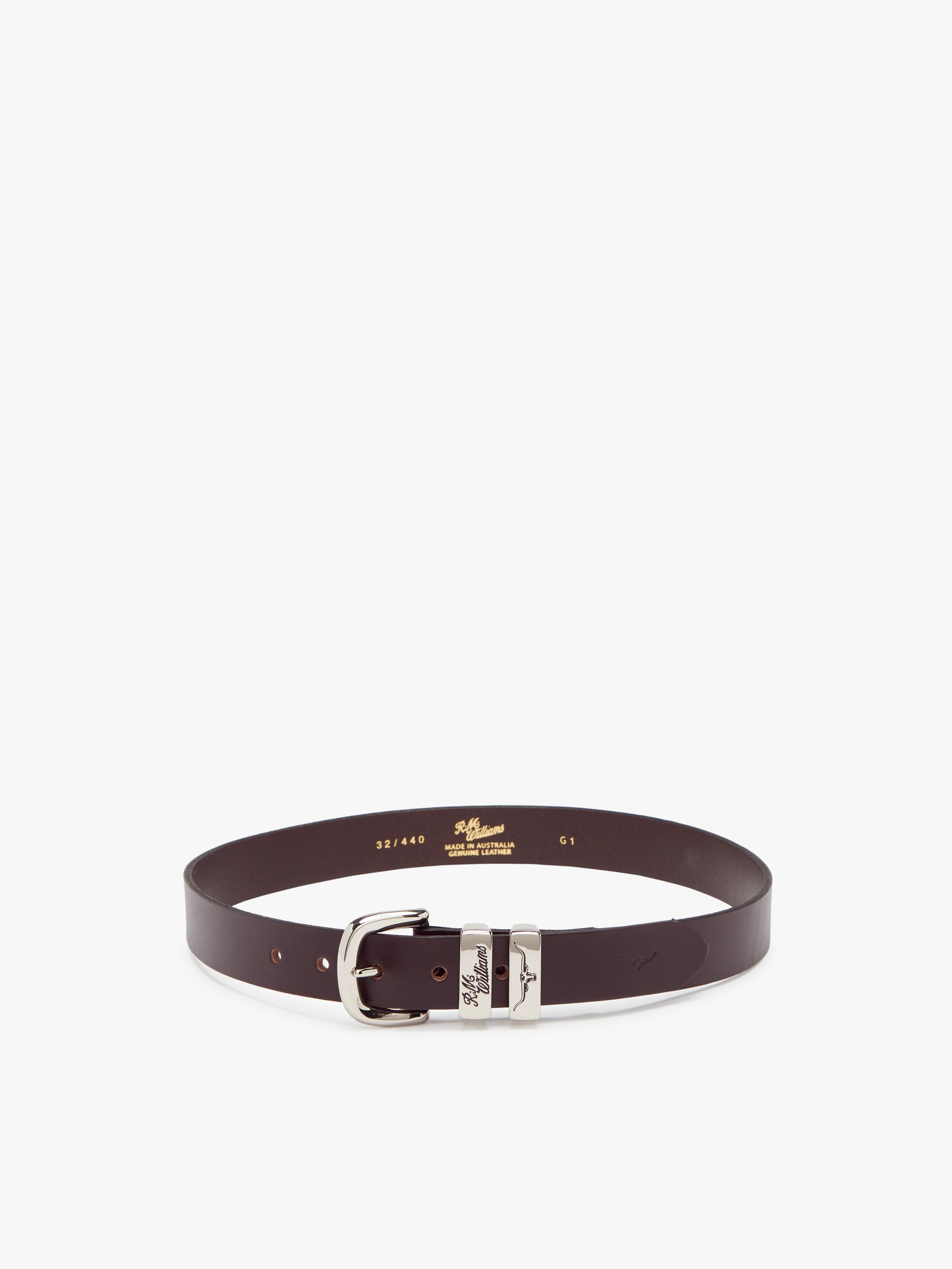 Slim Drover Belt - Chestnut
