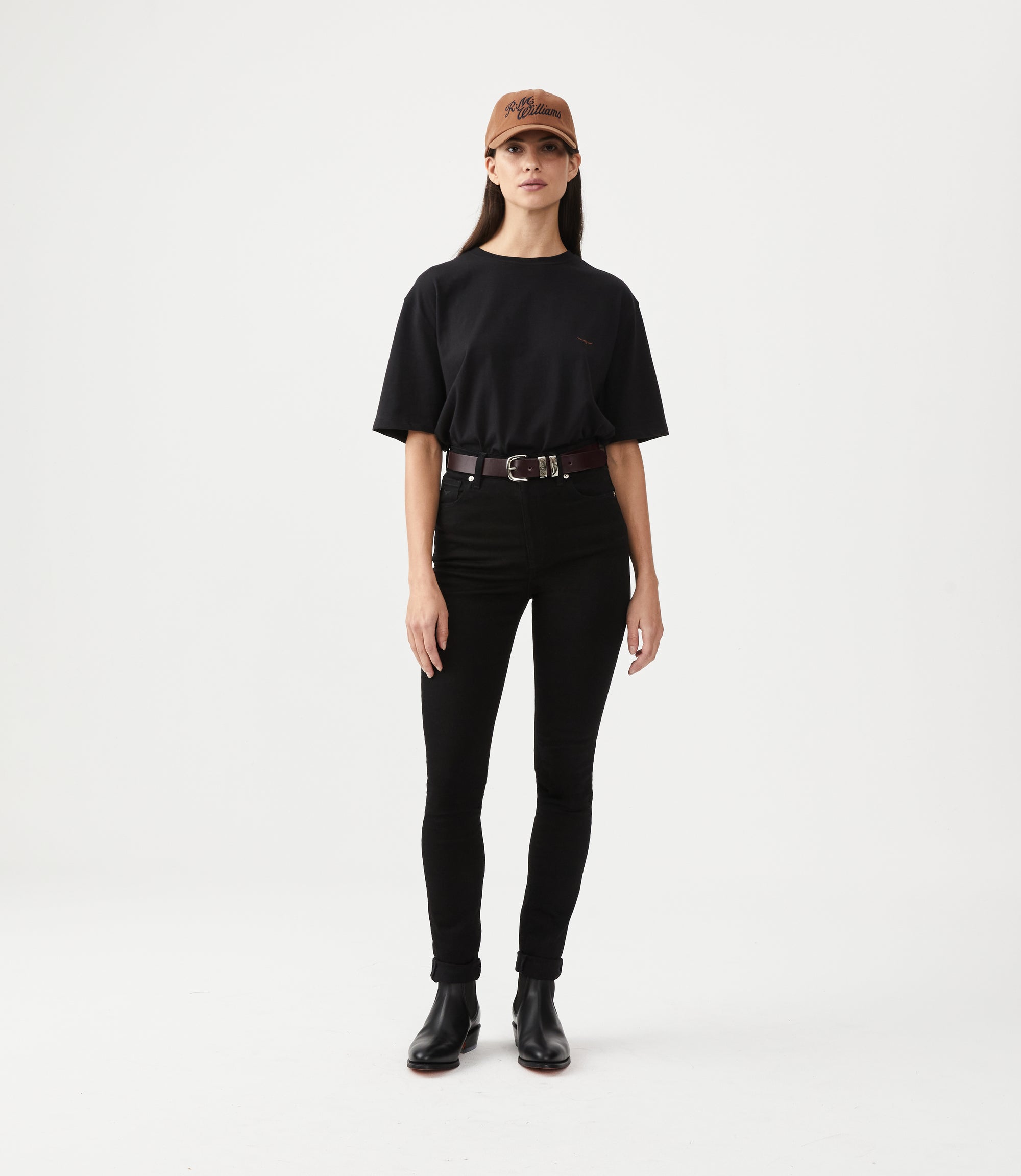 Slim Drover Belt - Chestnut