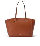 Eden Stitched Tote with Pouch - Tan