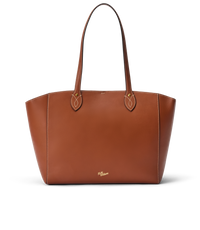 Eden Stitched Tote with Pouch - Tan