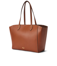 Eden Stitched Tote with Pouch - Tan