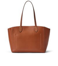 Eden Stitched Tote with Pouch - Tan