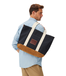 Tasman Tote - Navy/Tan