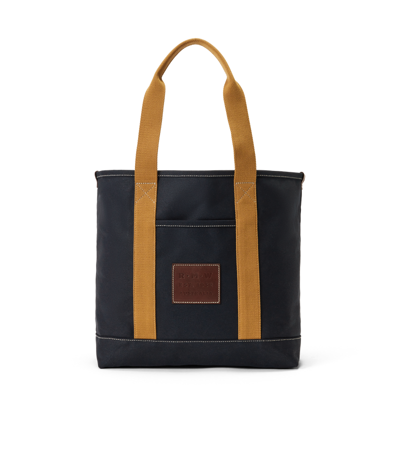 Tasman Tote - Navy Ochre