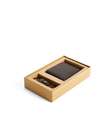 Wallet and Keyring Gift Set - Chestnut