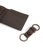 Wallet and Keyring Gift Set - Chestnut