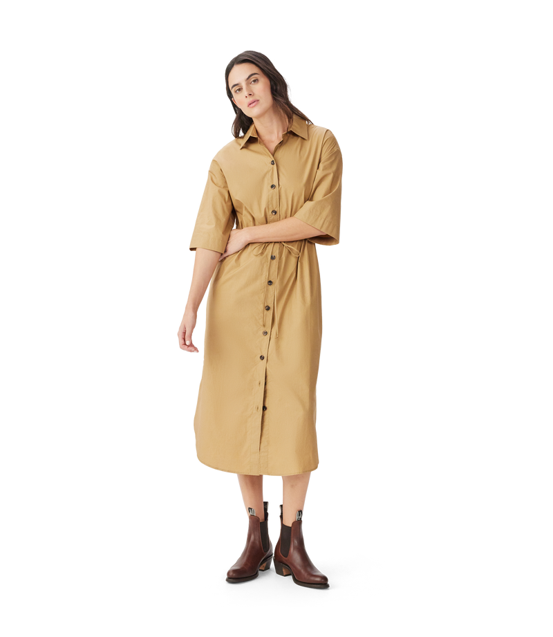 Orelia Poplin Shirt Dress