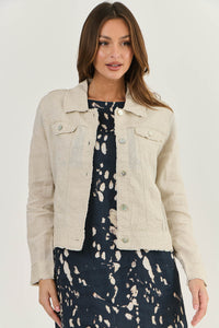 Lightweight Linen Jacket - Sand