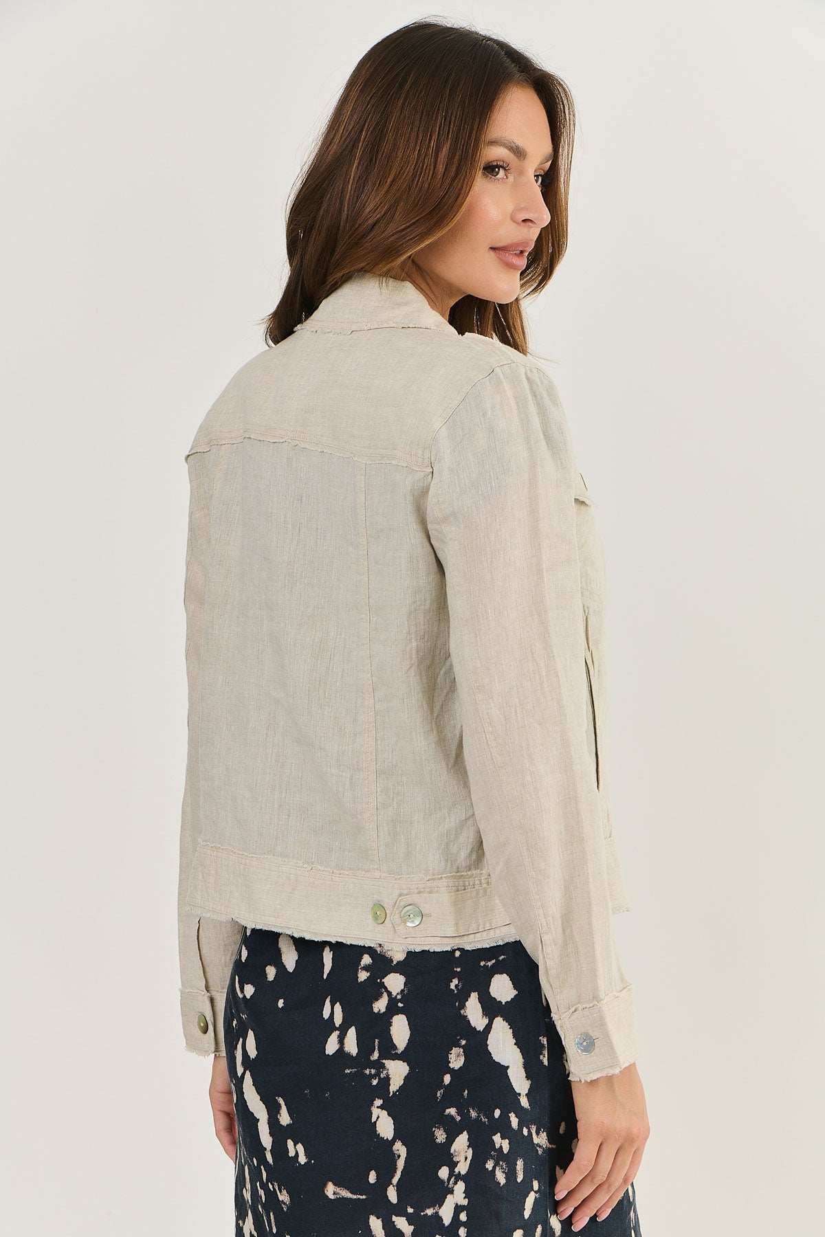 Linen Jacket - Sand