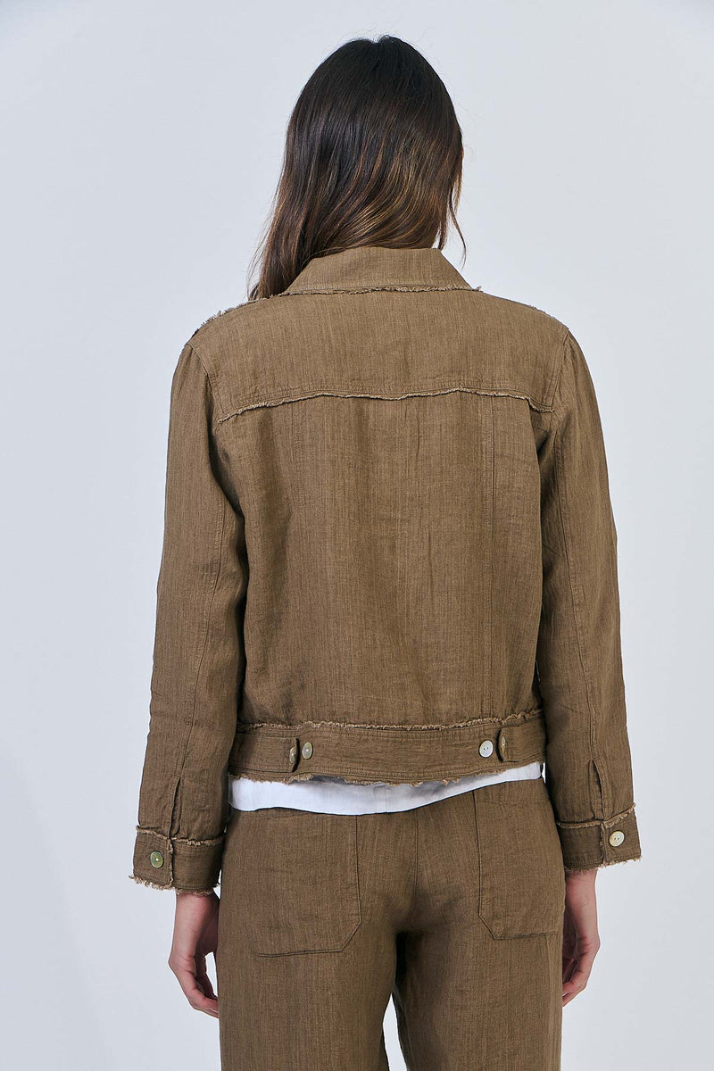 Linen Jacket - Tobacco