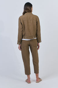 Linen Jacket - Tobacco