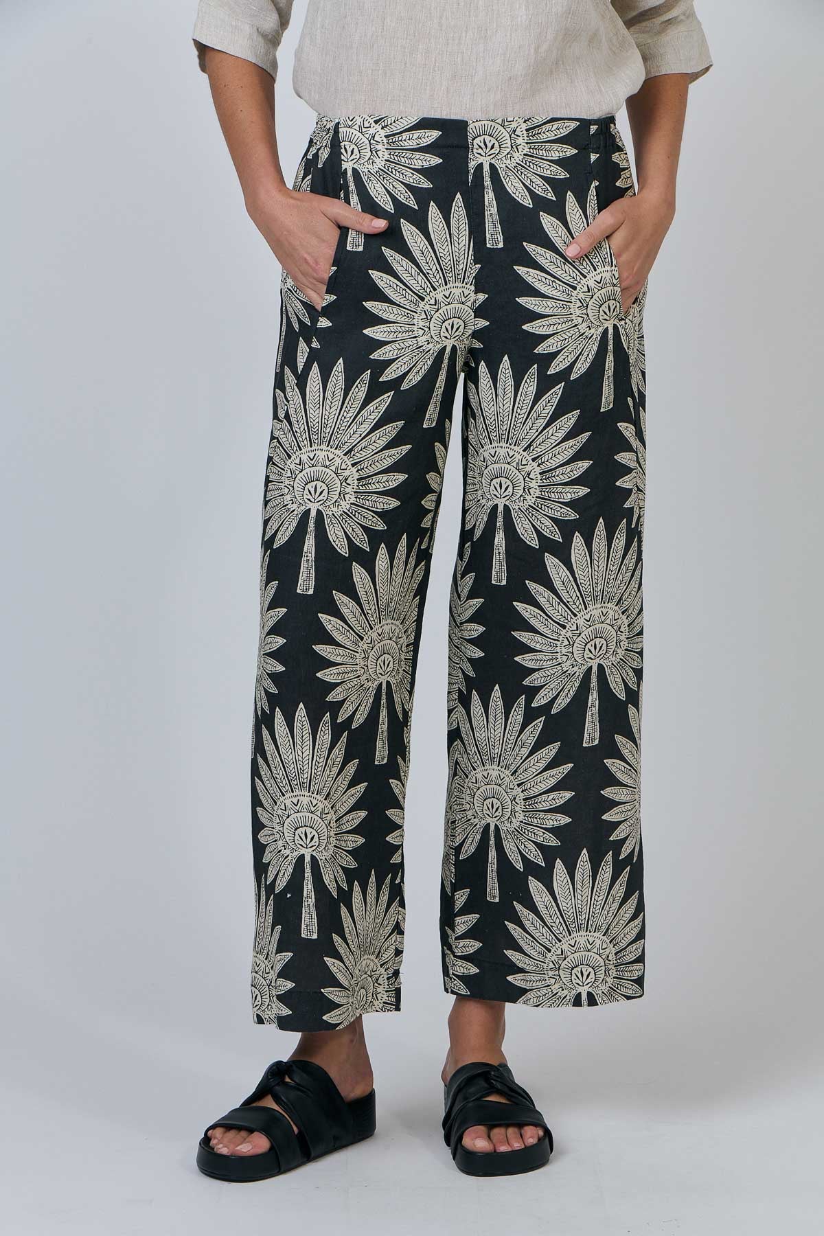 Linen Pant - Date Palm