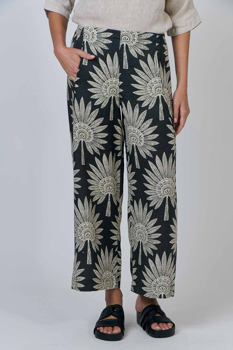 Linen Pant - Date Palm