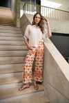 Linen Button Thru Top - Soybean