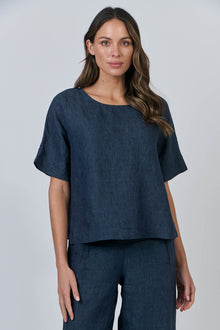 Linen Top - Poseidon