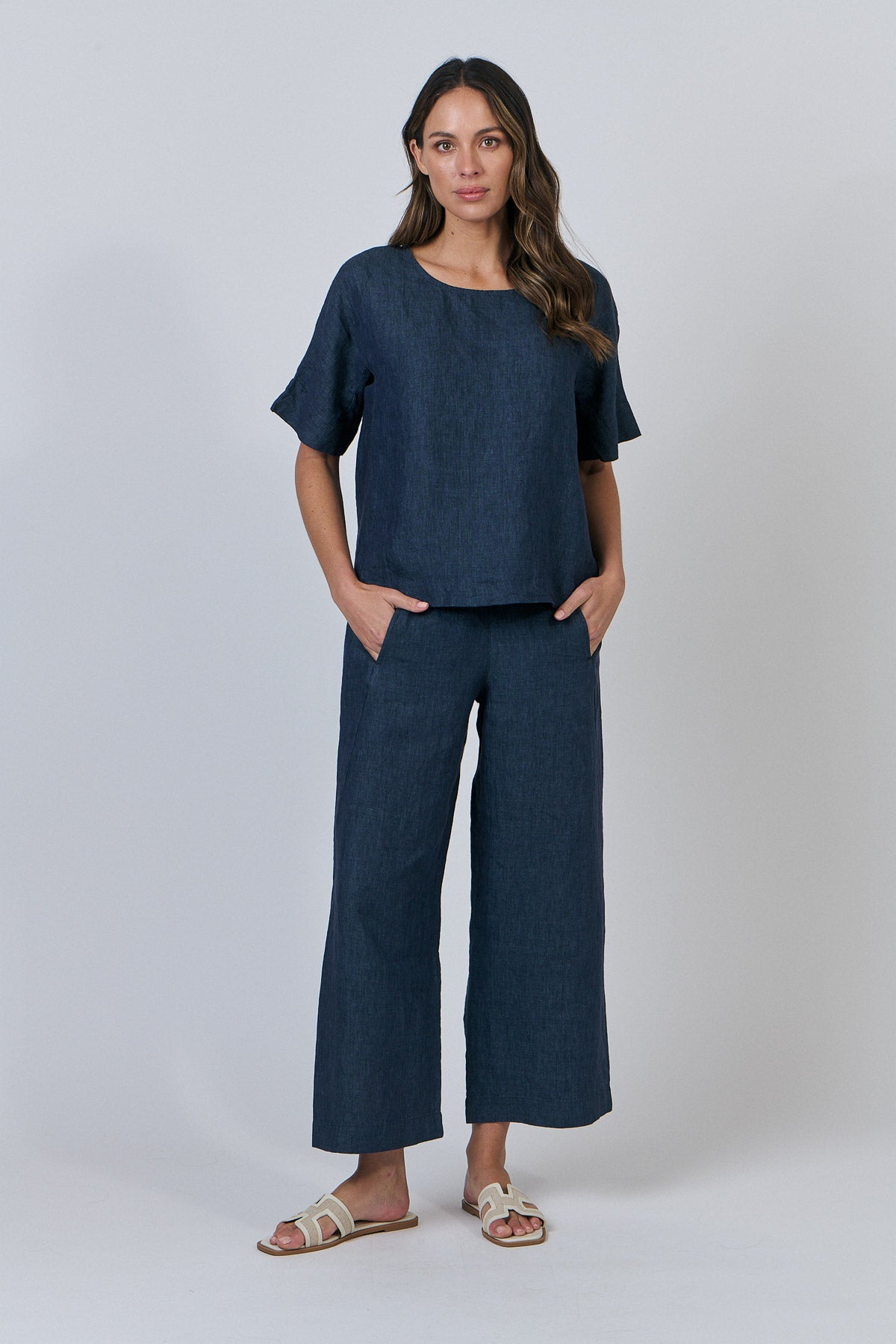 Linen Top - Poseidon