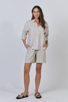 Linen Shirt 3/4 Sleeve - Dune