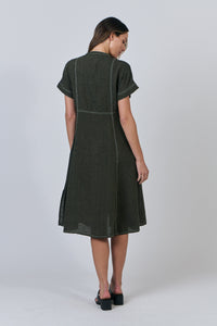 Linen Dress - Licorice