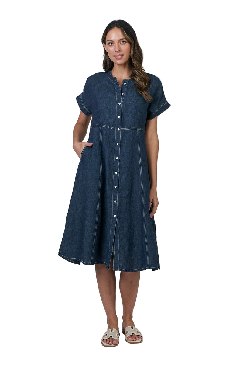 Linen Dress - Poseidon