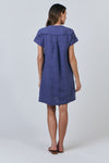 Linen Dress - Blueberry