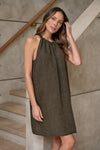 Linen Dress - Licorice