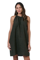 Linen Dress - Licorice