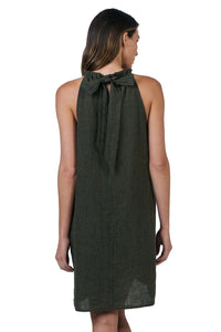 Linen Dress - Licorice