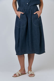 Linen Skirt - Poseidon