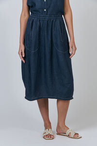 Linen Skirt - Poseidon